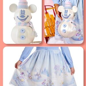Loungefly Stitch shoppe Winter Snowman Set